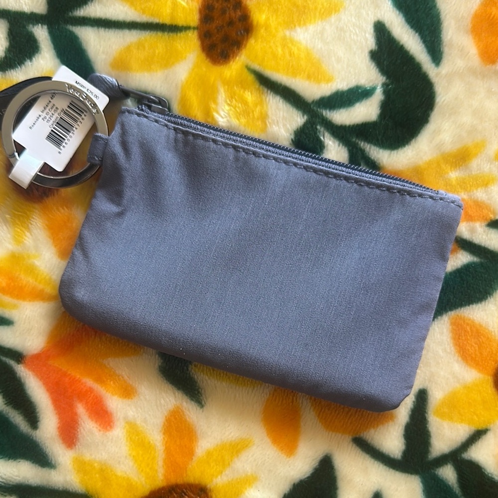 Vera Bradley Gray Zippered Pouch